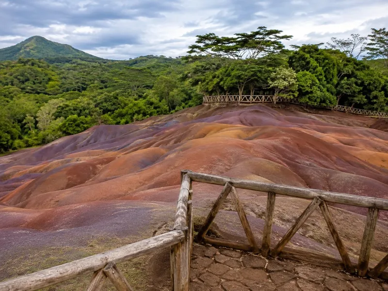 Le dune della Terra dei Sette Colori a Chamarel